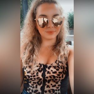 Trendy Leopard Zip Front Low Back One Piece Swimsuit